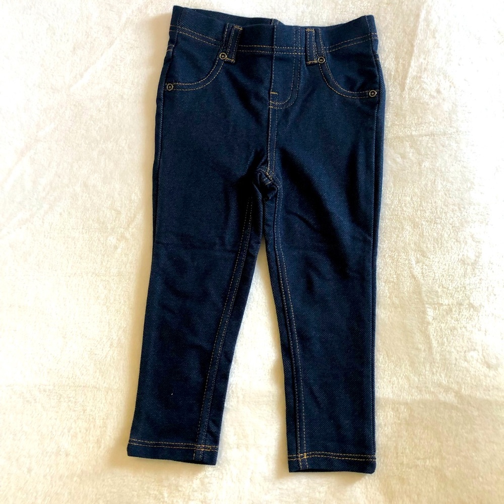 Jeggings solid knit denim size 2T
